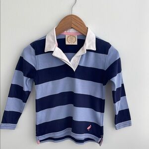 Beaufort Bonnet blue stripe rugby shirt